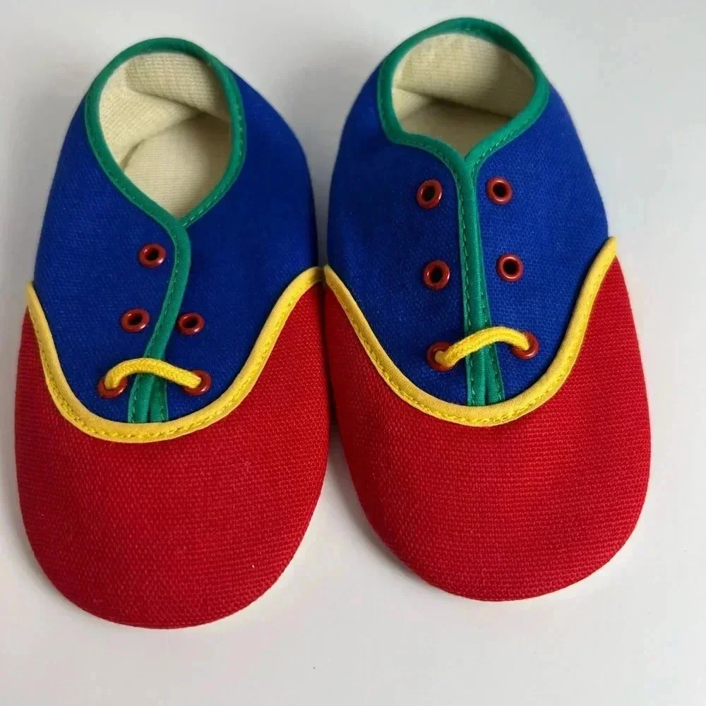 Vintage Playskool Crib Shoes Red, Blue, Green, Yellow
